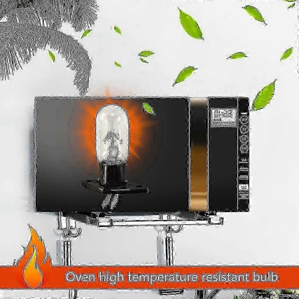 2a 240v 25w Mikroaaltouunin polttimo Jääkaapin valaistuspolttimo pidikkeellä