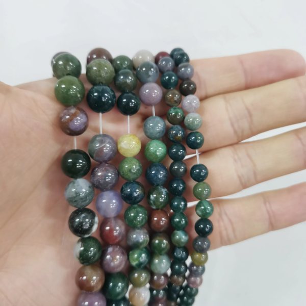 Pärlor för Smyckestillverkning DIY Armband Halsband Indian agate 6mm(around 61pcs)