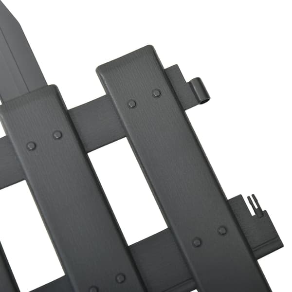 vidaXL Garden Edging 25 pieces anthracite 10 mm PP Antracit silver