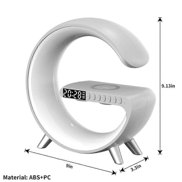 [RM]Atmosphere Lamp Wireless Charger Alarm Clock Desk LED Lamp Bluetooth Audio