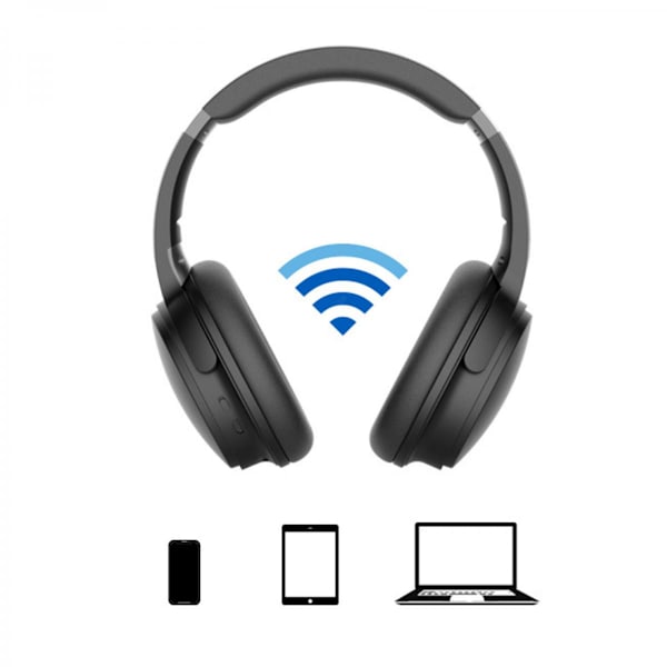 Gamla Bluetooth-hörlurar med aktiv brusreducering