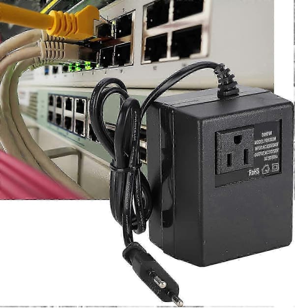 300W spänningsomvandlare med EU-kontakt, 220V till 110V transformator