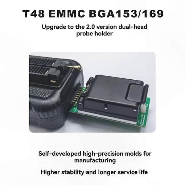 EMMC-adapter til T48-programmør kompatibel med BGA153/BGA169-chips