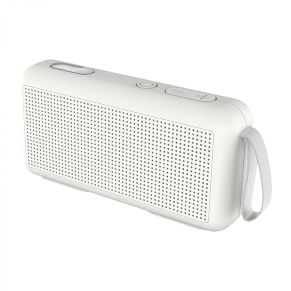 Bluetooth-högtalare Fyllig Bas Högt Stereoljud FM-radio Vit Färgstark