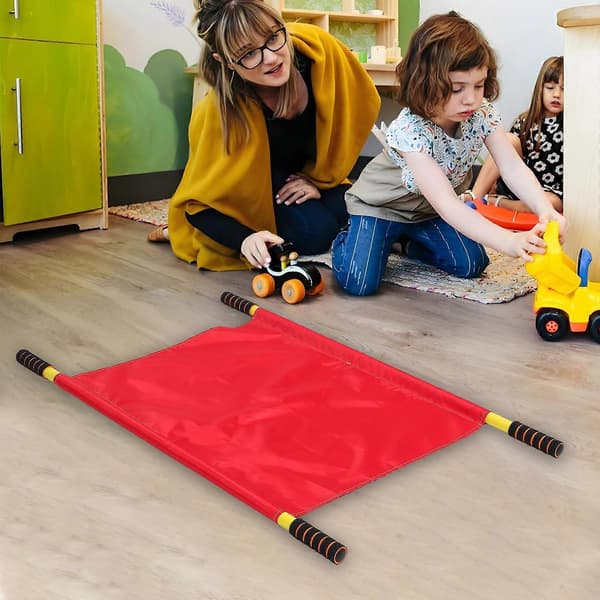 Båre til børnehave nødhjælpsundervisning, der forbedrer sensoriske integrationsfærdigheder 100.00X56.00X3.00CM Rød 1 sæt