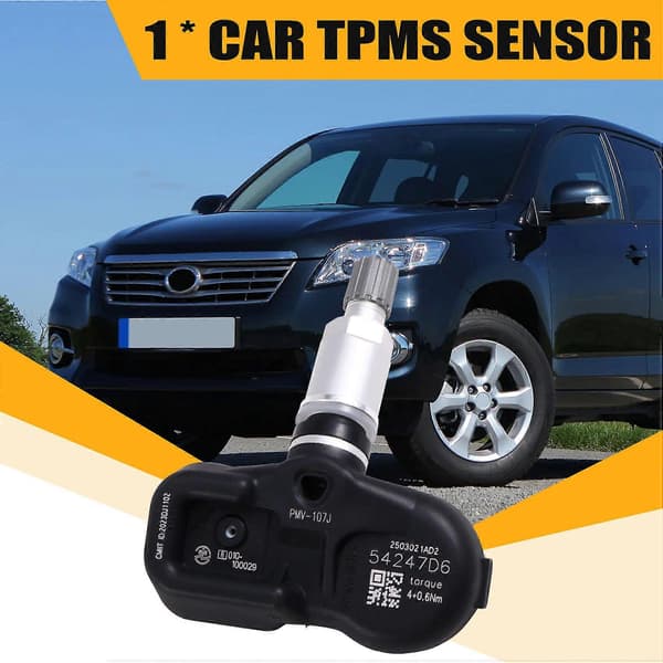 4X Bil TPMS Sensor Dæktrykssensor Overvågningssystem 42607-33011 PMV-107J til Toyota 4Runner Corolla Camry Lexus
