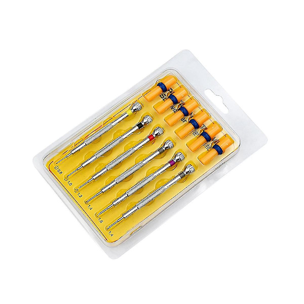 [RM]6 pcs. Steel Watchmaker Tools & 6 pcs. Replacement Drill Bits for Watchmakers - Remove, Adjust and Repair