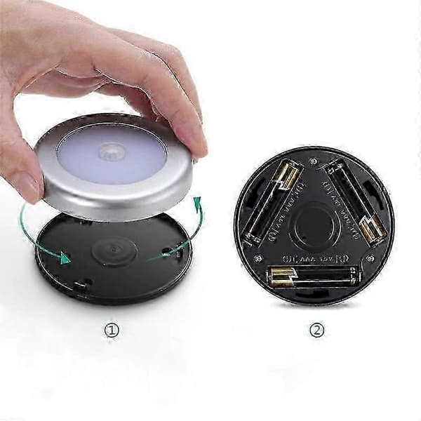 [RM]3/6-pak bevægelsessensorlampe. Skabslampe. LED-sensorlys. Batteridrevet
