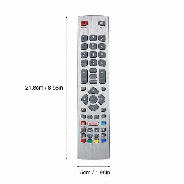 TV-fjernkontroll erstatning for Sharp Aquos fjernkontroll Smart erstatning bærbar størrelse silver