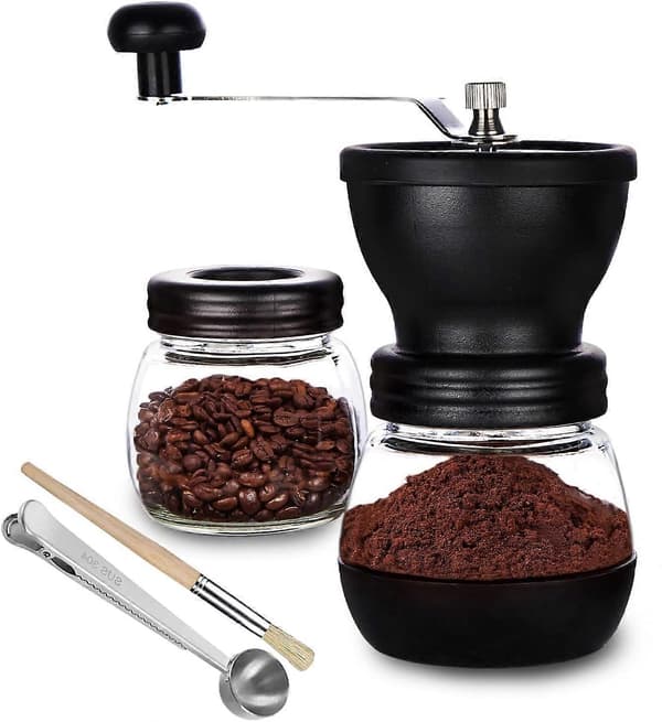 [RM]Manual Coffee Grinder, Ceramic Burr, for Espresso and Brewed Coffee