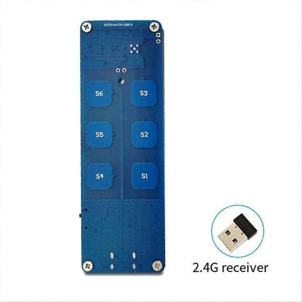 [RM]Air Flying Mouse 2.4G Kontroll Tilpassede Taster Multifunksjonsmus Tummansininen