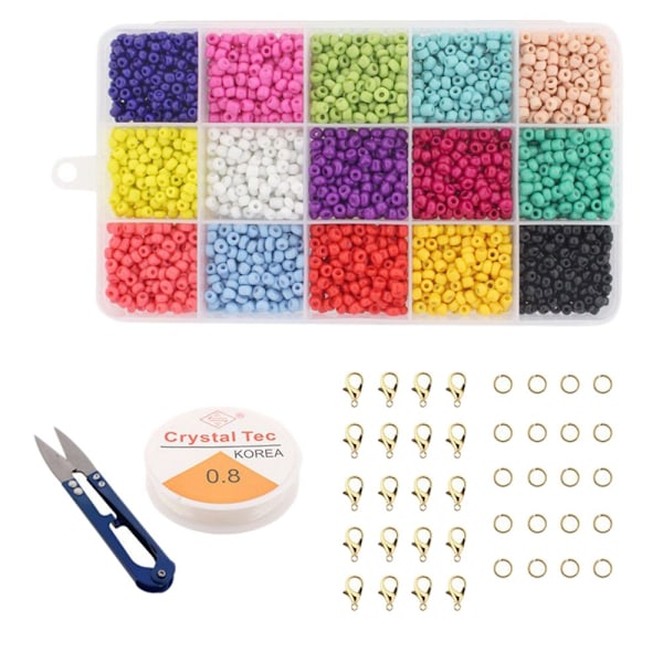 1 Set Stora Pärlor DIY Hantverk Smyckesset Flickor Handgjord Leksak A