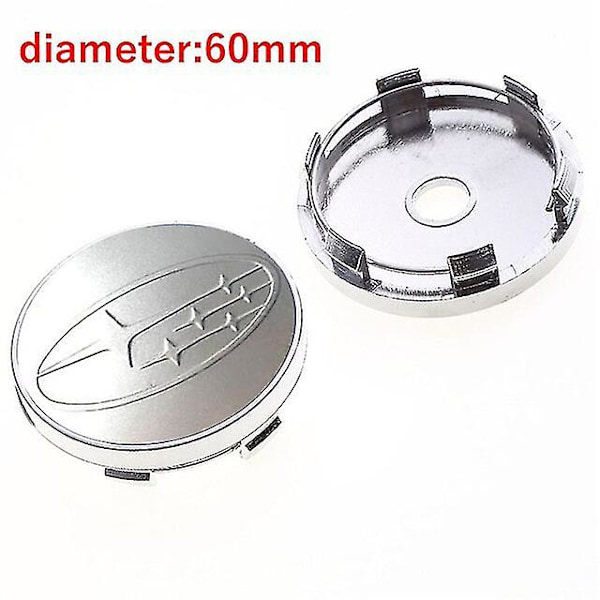 4 stk. 60 mm Bil Styling Hjul Dekk Senter Nav Kapsler For Subaru Sti Wrx Forester Outback Impreza Legacy Xv Tribeca Tilbehør Shry C
