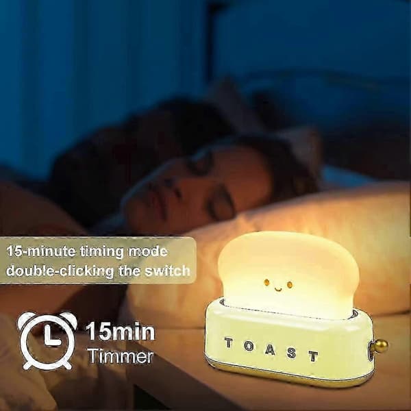 Sød og justerbar natlampe med dæmpningsfunktion til børn og voksne