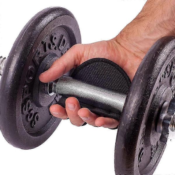 2 st lyfthandskar Styrketräning Fingerskydd för Pull Up Bar Styrkelyft Black