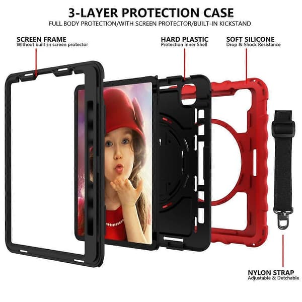Hardt etui til iPad Pro 11 tommer 2020 Red