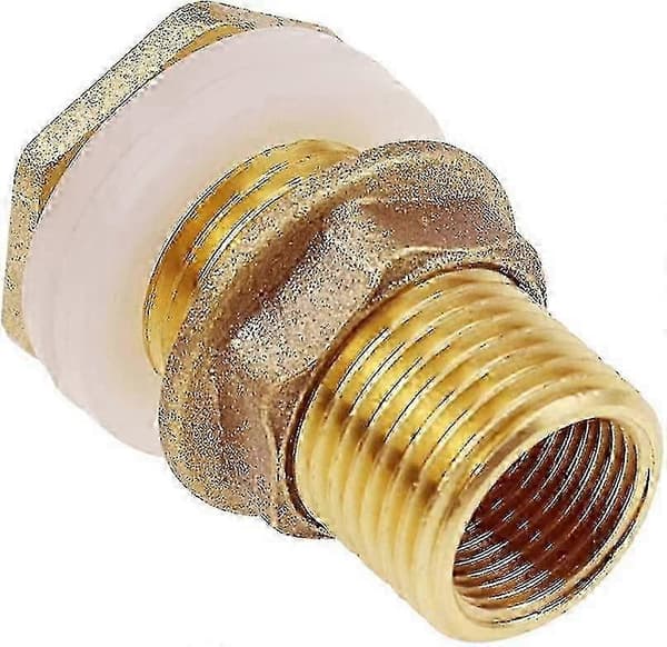 LM 2 stk. vandgennemføringer 4,2 cm 1/2 messing vandtilslutning OPX