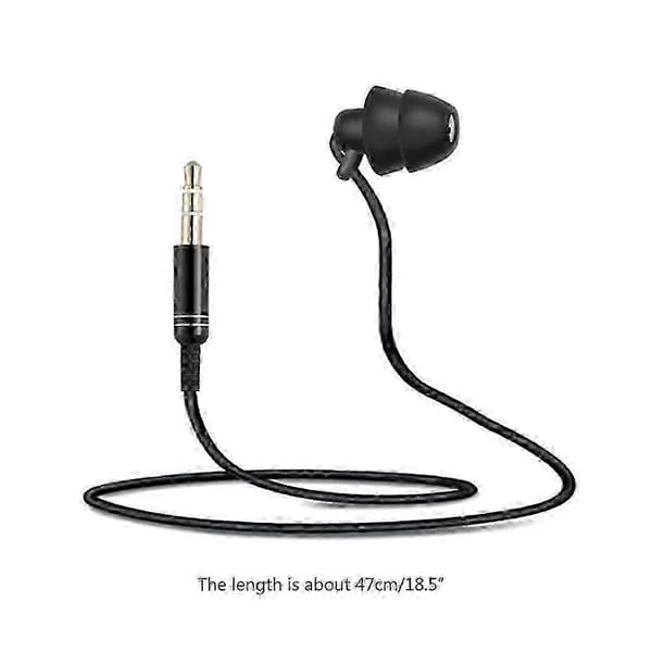 Mono-kanal stereo hodesett med enkel ørepropp og 3,5 mm jack