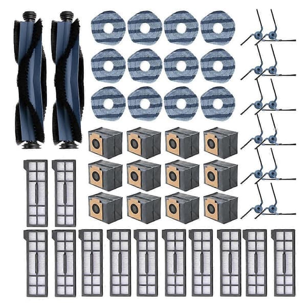 [RM]Til X10 Pro Omni Robotstøvsuger Hovedbørste Moppeklud Hepa Filter Støvpose Tilbehør