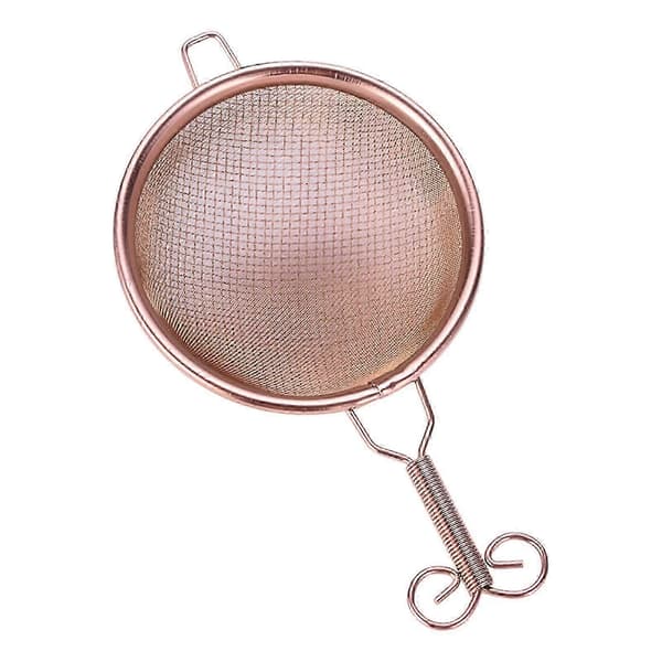 Kobber te-si Håndlavet te-infuser Letvægts Robust Mesh Te-filter Dobbeltlags Te-afløb til Stue Studieværelse IFO D