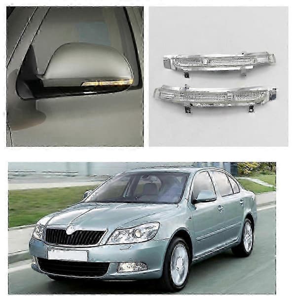 2 stk. LED sidespejl blinklys til Skoda Octavia Superb 2009-2013 venstre højre