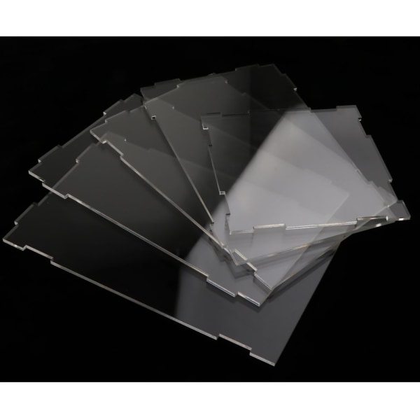 Transparent Displayfodral med Svart Bas för Modell C Figurer