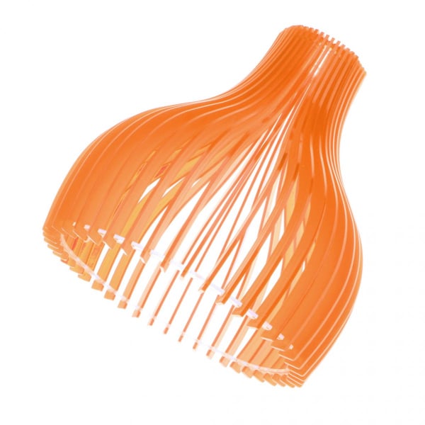 Skugga Orange Bell Form Semi Clear Transparent Akryl Gips hänge