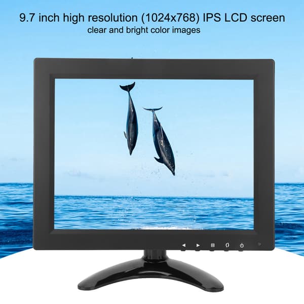 [RM]10 tommers HD IPS LCD PC Datamaskin CCTV Skjerm (US-plugg)
