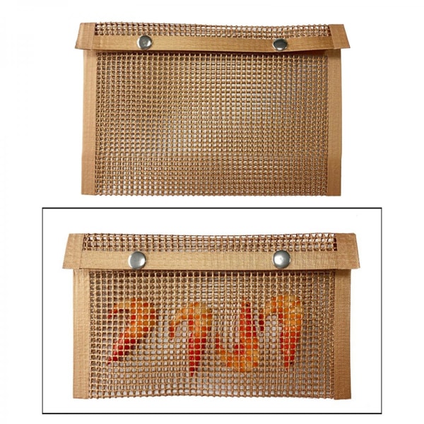 27x22cm Utomhus Non-Stick Grill Bakmatta Påse BBQ Grillpåse 2 Stycken