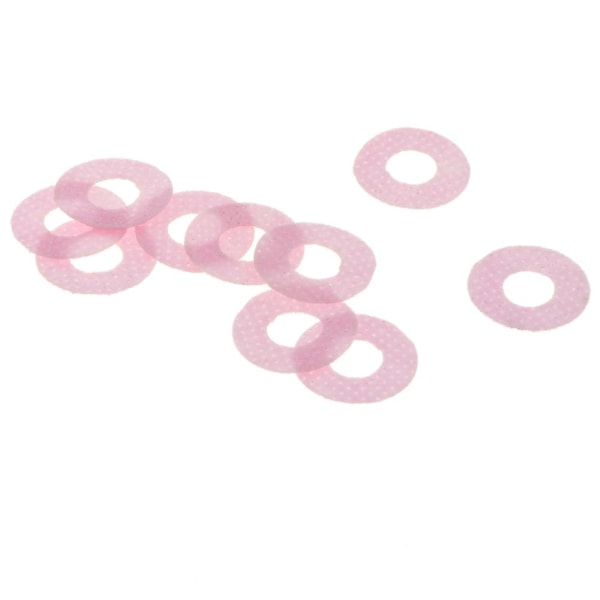 10 st plastsäkerhetsleksaksögon + glitter nonwovens + 16 mm bricka rosa