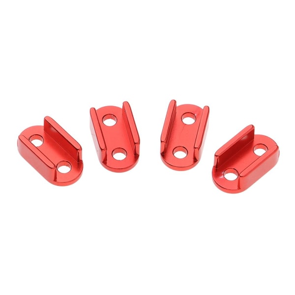 4x Bladfjäderfästen/Hållare i Aluminiumlegering för WPL B16 B24 B36 Röd