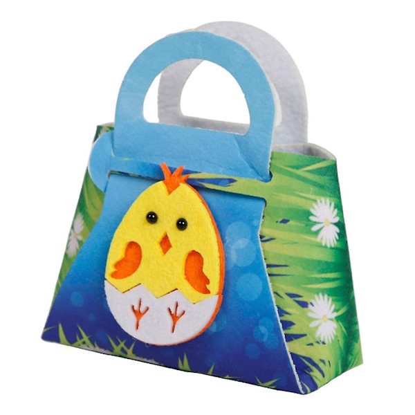 Presentförpackning Påskdag Dekorationer Barn Favorit Godisväska Handväska Tecknade Ägg Korg A 2