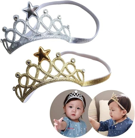2 st krona tiara barn baby krona tiara småbarn spädbarn H