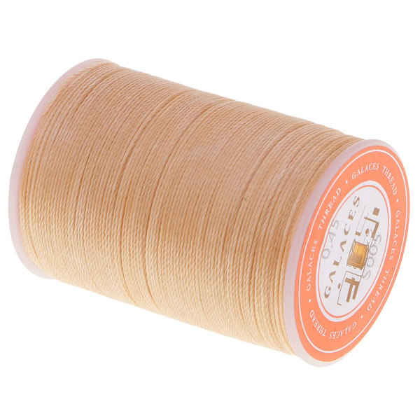 0,45 mm Lädersömnadstråd Handsydd Reparationstråd Beige