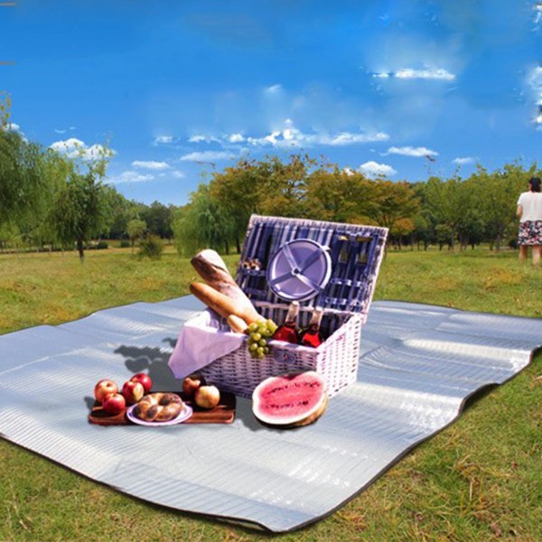 Sovmadrassmatta av aluminiumfolie för utomhuscamping picknickvandring