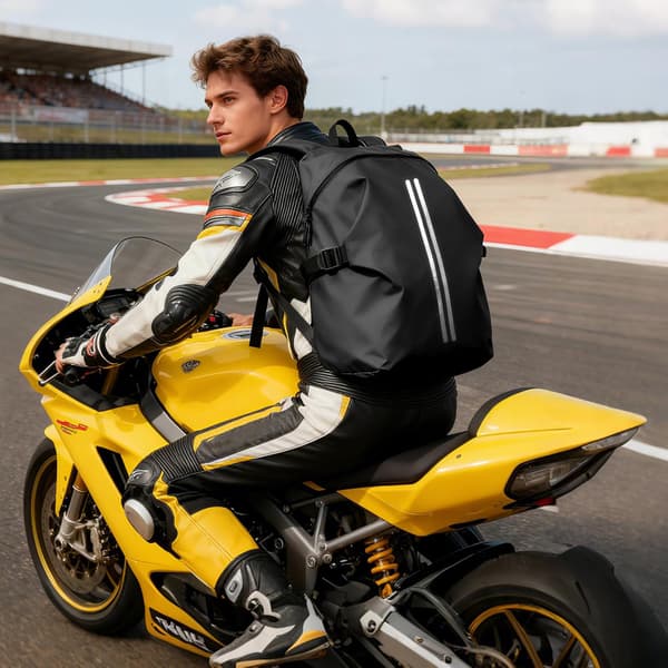 Motorcycle Backpack - Men Women - Helmet Backpack Motorcycle Helmet Bag - Motorcycle Helmet Bag Backpack - Waterproof Motorcycle Helmet Backpack - 40L