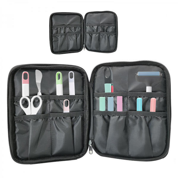 Bärväska för Cricut Tillbehör Organizer Fodral Cricut Penna Basic Set Verktygsset Förvaringsväska Endast Dubbla Lager