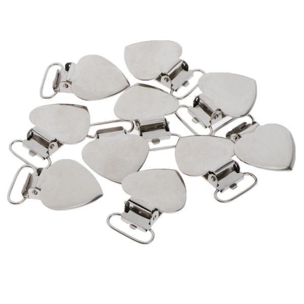 10 Stycken Napphållare Hängslen Clips Remklämmor DIY Sömnadshantverk 25mm
