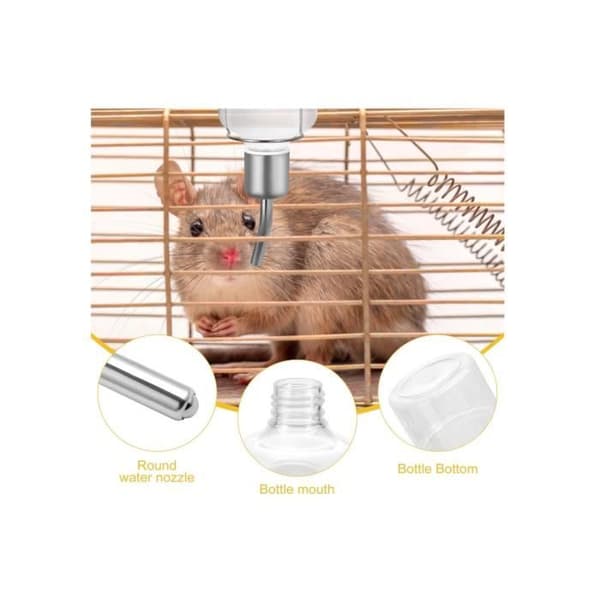 Juomapullo - FY - 2 osaa - Ripustettava - 350 ml - Jyrsijöille ja pieneläimille