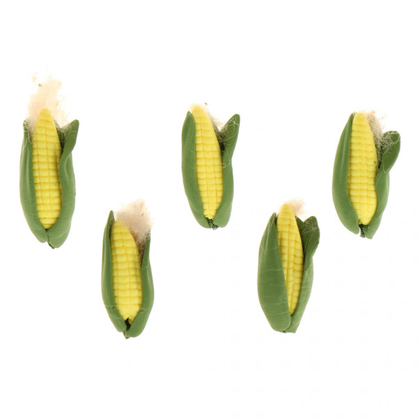 5 st 1/12 skala dockhus mat frukt grönsak miniatyr majs