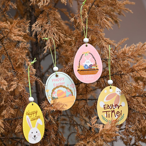 2st/ set Glad påskhänge Härlig DIY dekorativ påskträägghänge för firande 1