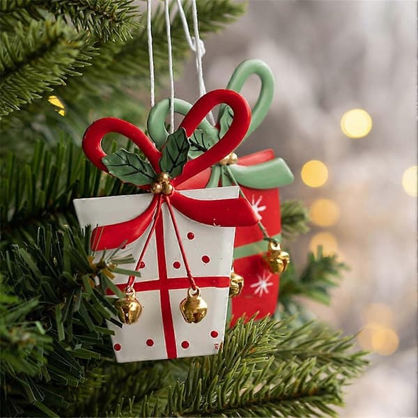 Smidda järn julgran hänge stjärna klocka julfest heminredning hänge E