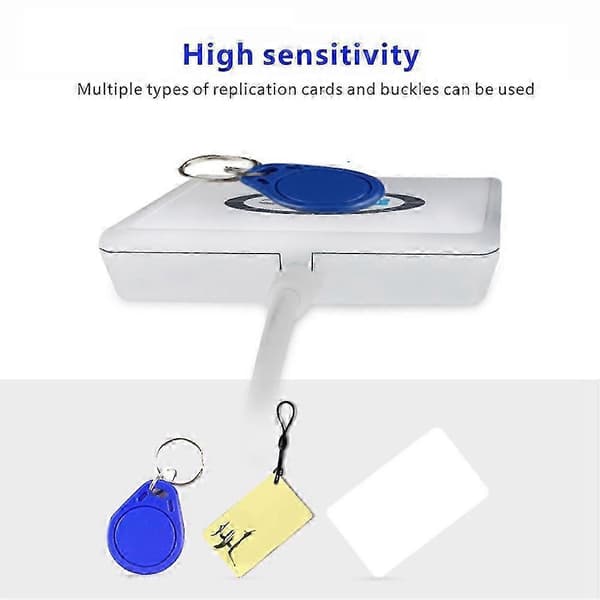 ACR122U RFID IC-kortlæser Duplikator+5XUID/CUID Nøgleringsskriver White
