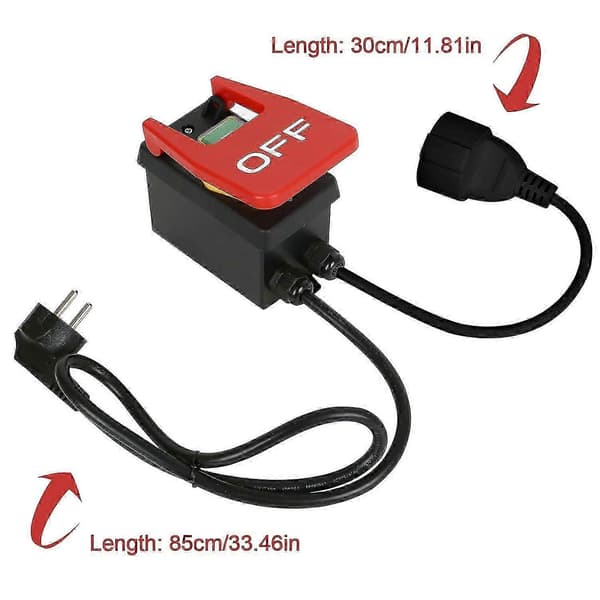 [RM]Emergency Stop Switch 220V Single Phase On/Off Switch 16A Safety Switch Push Button Switch for Quickl
