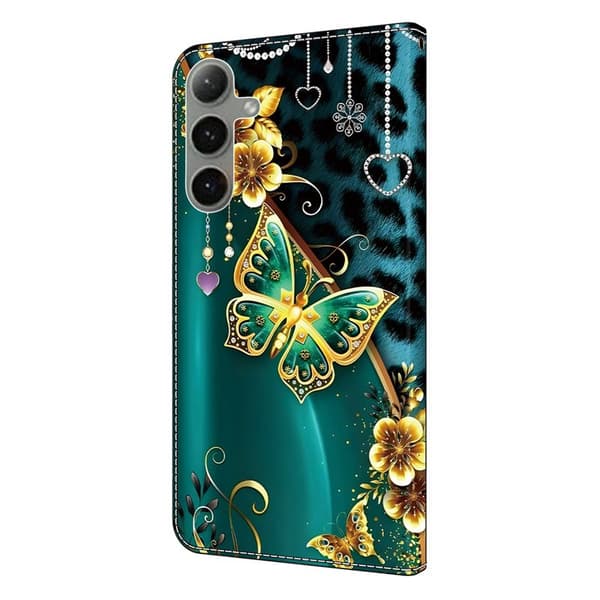 [RM]Wallet Case for Samsung Galaxy S26 Pattern - Gold Flower