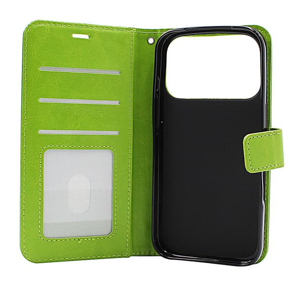 [RM]Crazy Horse iPhone 17 Pro -lompakkokotelo Brun