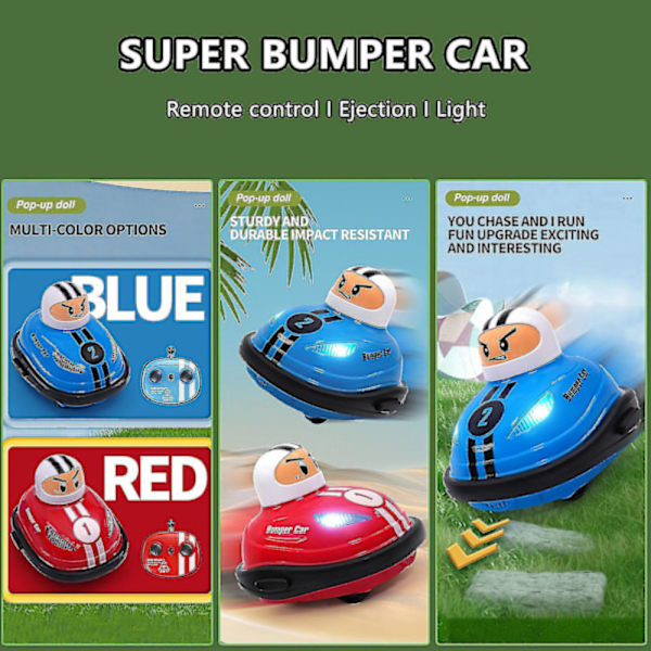 [RM]Speed Bumper Cars Toy Mini Remote Control Ejector Vehicle With Remote Control{AZC}
