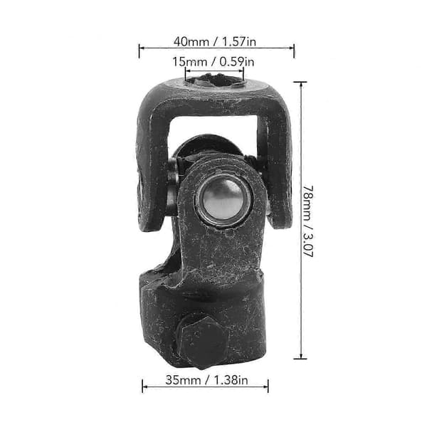 Kraftig 36T 15mm Styrespindel i Stållegering til Gocarts ATV'er UTV'er Universal Forbindelse style810