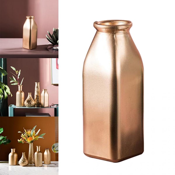 Modern Blomvas Växtbehållare Glas Kontor Bar Skrivbord Figurin Dekor B