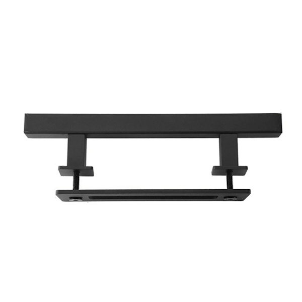[RM]Carbon Steel Sliding Door Handle, 4.8mm Thick, Double-Sided Sliding Door, Push-Pull Handle, Black Square Handle